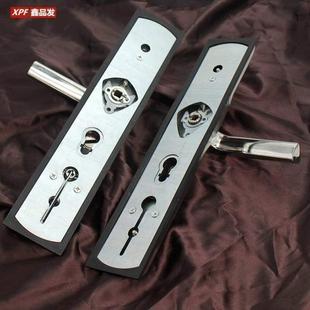 把手防盗门 锁大锁具门拉手门锁通用型面板不锈钢加厚家用手柄老式