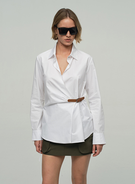 ATELIO·旋转褶皱衬衫