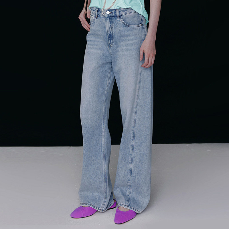 Petit Bari 女士垂感直筒莱赛尔牛仔长裤,女装/女士精品,牛仔裤,淘宝优惠券,粉丝福利购,淘宝优惠卷