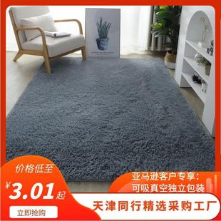 跨境厂家地毯现代丝毛地毯客厅茶几沙发床边地毯卧室地毯地垫