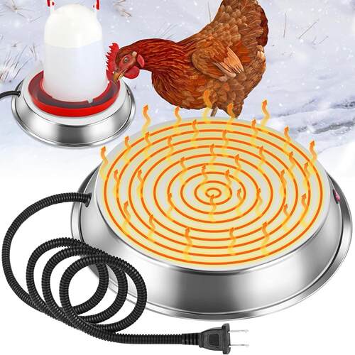 冬季家禽热水器 加热底座家禽饮水器 加热底座 鸡热水器爆款