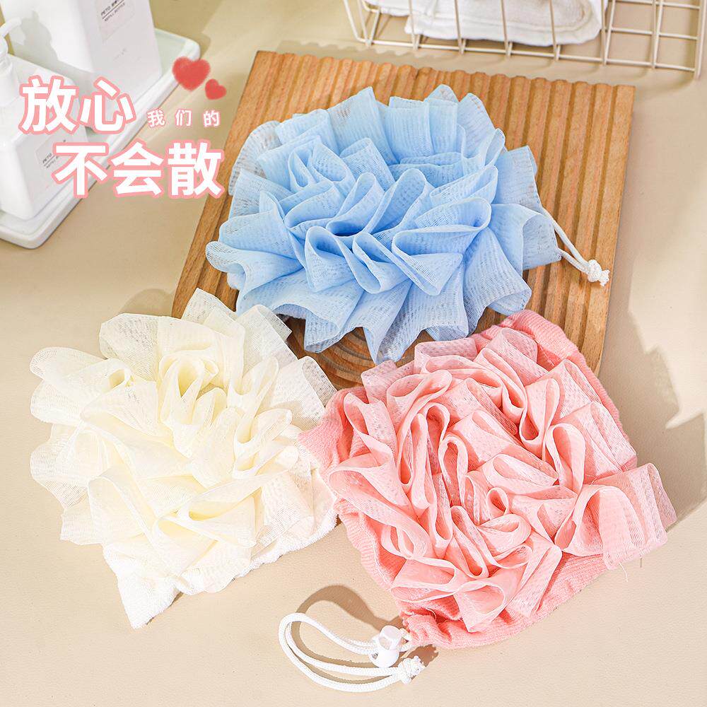 厂家直供可放香皂pe沐浴擦搓澡起泡泡沐浴球可挂式柔软吸水起泡网