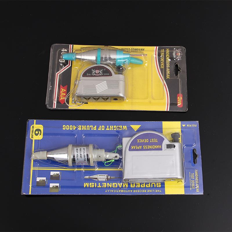 厂家货源磁性线坠吊线锤可自动收线 吊线坠