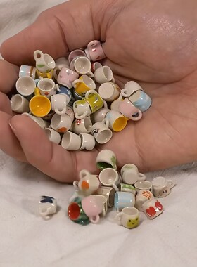 迷你仿真咖啡杯树脂娃娃屋摆件