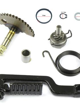 踏板摩托车豪迈GY650 60 80脚启动组 GY60 80打火杆 启动轴惰齿