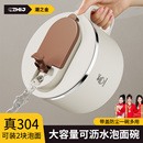 新款 泡面碗304不锈钢宿舍学生带盖高颜值大容量食品级沥水家用碗