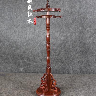 红木园转笔架双层可旋转酸枝木圆笔架笔搁毛笔挂文房四宝书法用品