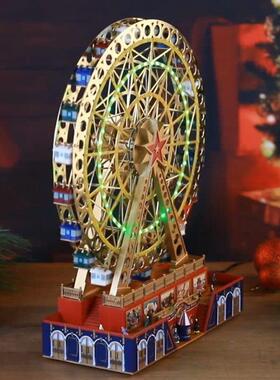 Mr.Christmas圣诞先生摩天轮音乐盒装饰摆件生日圣诞节礼物男女孩