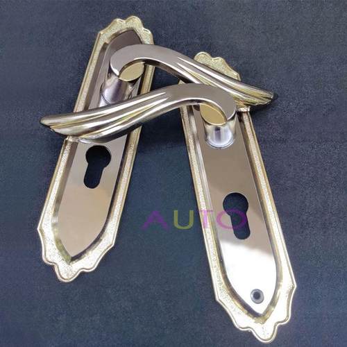 欧式小50静音房门锁室内铝合金木门执手锁通用型实木门锁具