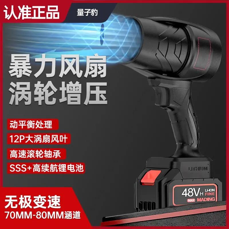 2026新款大功率鼓风机暴风机强力除尘吹雪吹落叶工业锂电吹风机xs图片