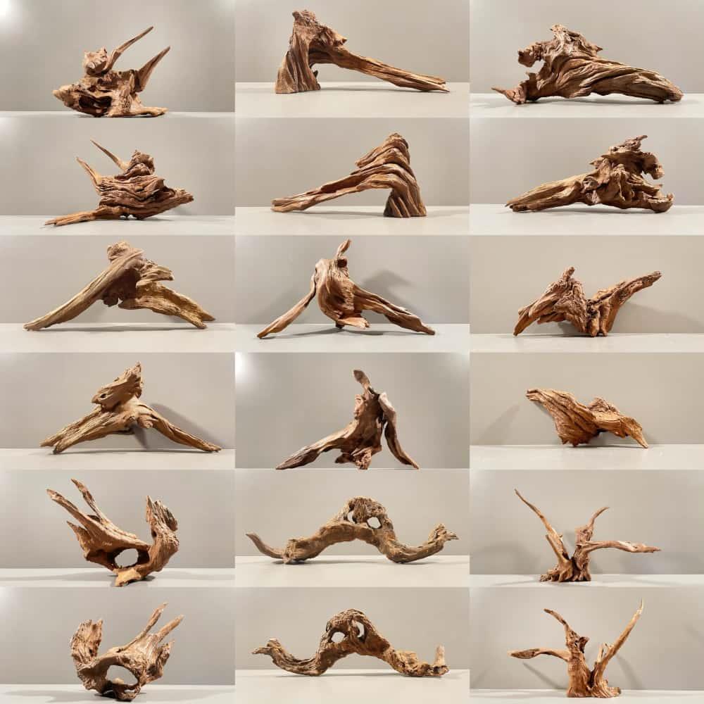 沉木拱桥树桩鱼缸造景30-50CM