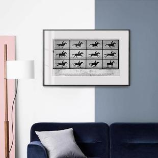 饰画沙发背景墙挂画北欧风格 黑白摄影卧室客厅装 壁画 ART经典 NONE