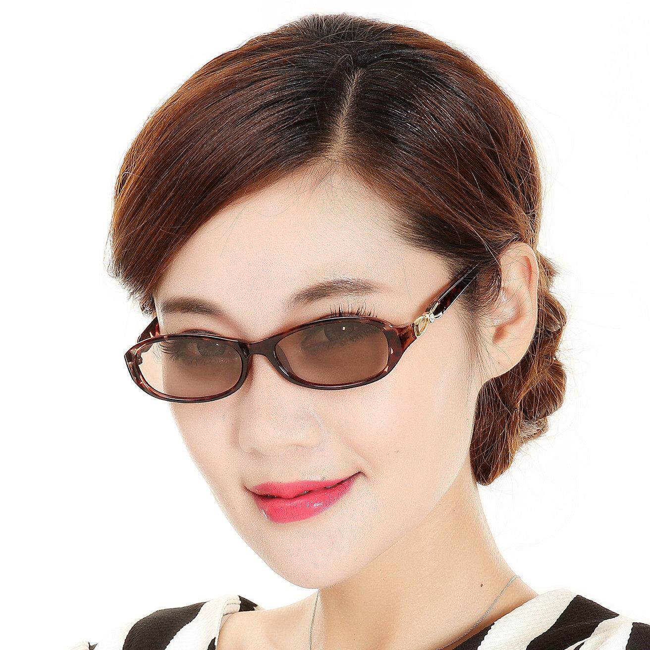 水晶眼镜女士水晶石太阳眼镜中老年妈妈遮阳太阳眼镜合成天然石头