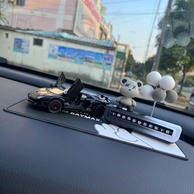 兰博基尼合金车模型号码牌汽车中控台高端车载摆件车内装饰礼物男