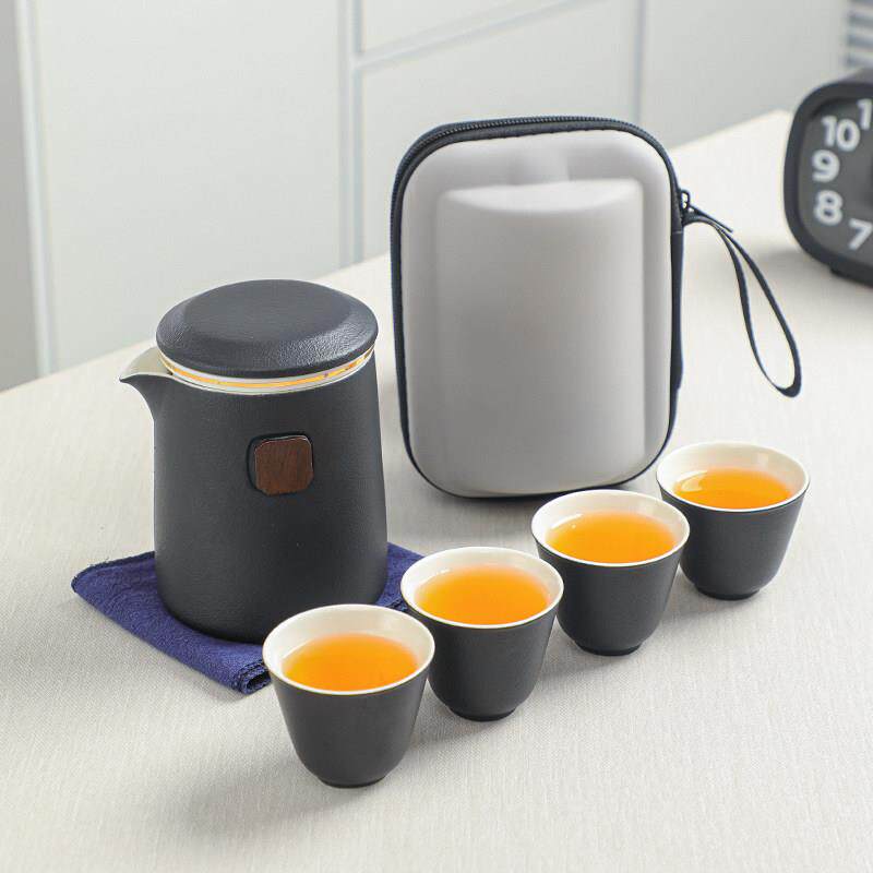 可携式旅行茶具小套装随身户外游功夫泡茶杯器简易单人露营快客杯