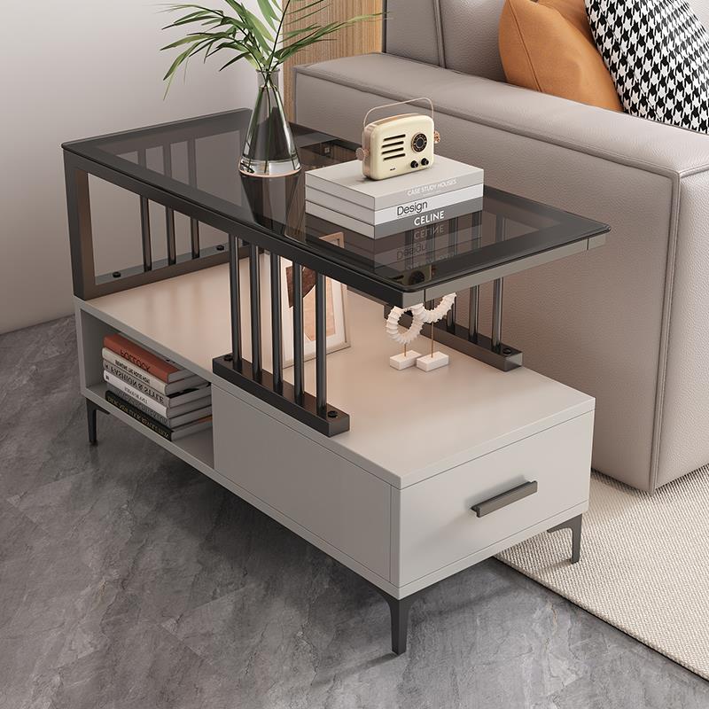 沙发边几家用现代简约客厅小茶几可移动靠墙茶水柜边桌轻奢高级感