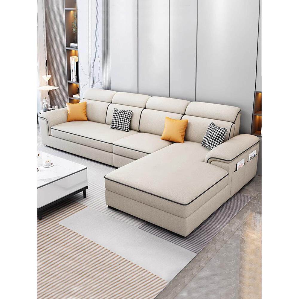 2025新款科技布沙发现代简约贵妃沙发小户型家用棉麻布艺沙发客厅