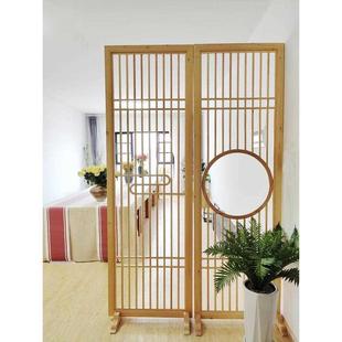 实木屏风玄关隔断墙客厅入户进门装 新中式 饰简约现代卧室遮挡家用