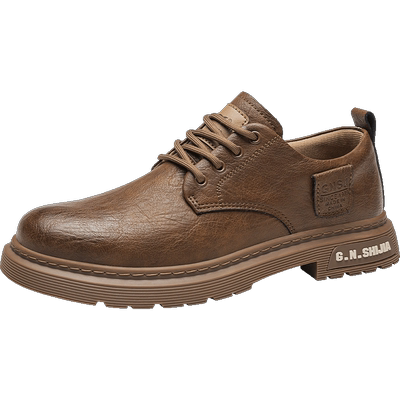 公牛世家户外皮鞋男款秋季透气休闲旅游运动鞋防滑耐磨徒步登山鞋