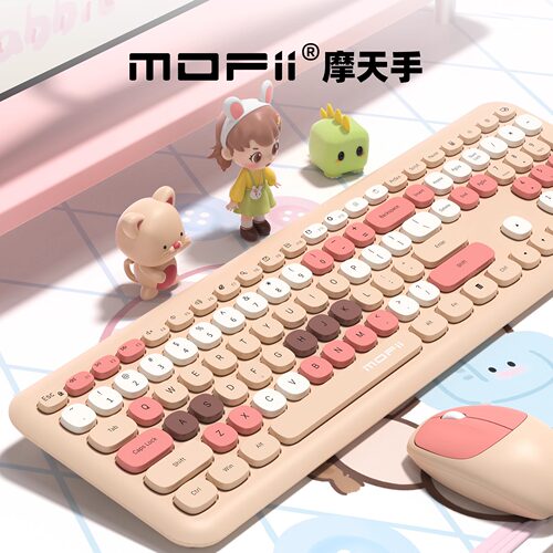 mofii键盘鼠标套装无线女生办公