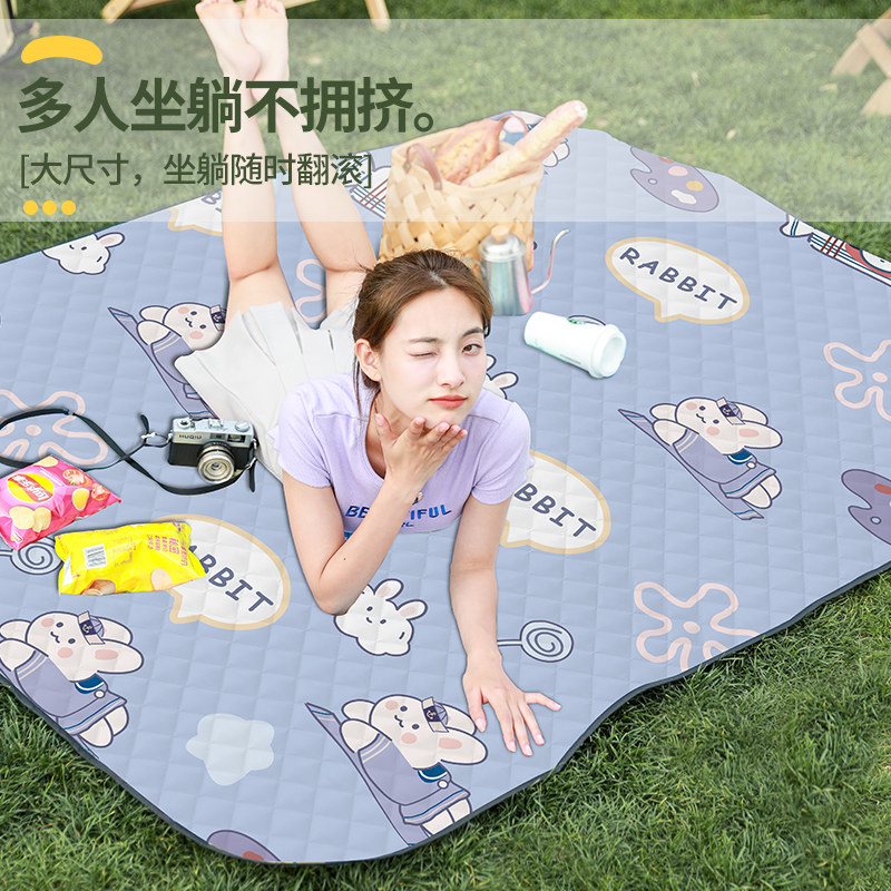 速发野餐露防潮垫子加厚春游草坪户外垫营儿篷便携野炊布地垫帐童