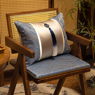 速发新中式茶垫茶桌档子坐台高椅红木椅子垫背靠一体太师椅座垫