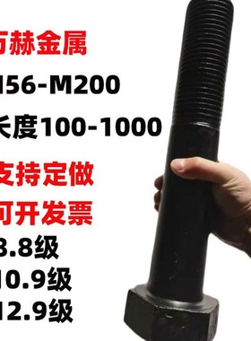 速发10.级12.级外加角六大螺栓特大加长螺丝M50m52m64m72m76m85m1
