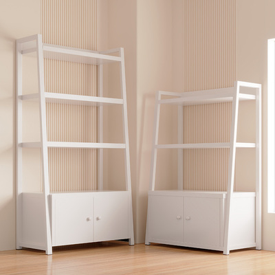 速发梯形置收多落地货架展示柜化妆品物纳架子储物架架层柜子带柜