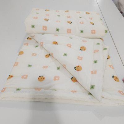 纯棉花夏季被子幼儿园夏凉被110*140舒香绸空调被棉绸薄被人造棉