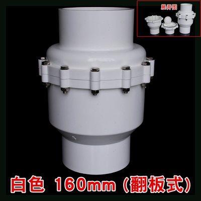 pvc止回阀给水管止逆阀塑料单向阀下水管配件25管件325075内径