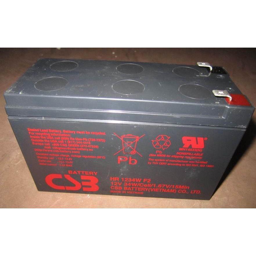 正品CSB HR1234W 12V34W/12V9.0AH应急电源 UPS电源用蓄电池免邮*