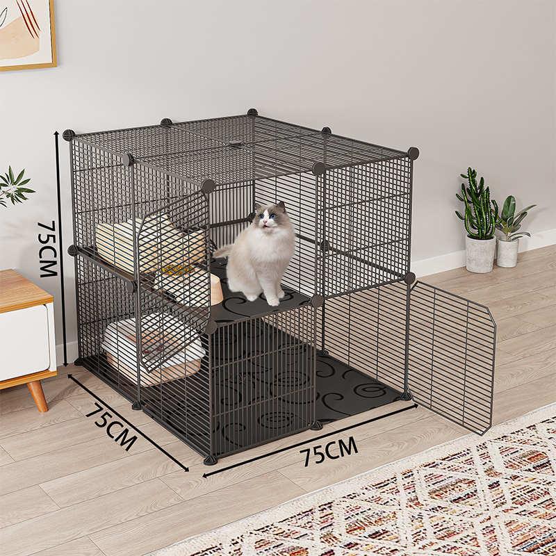 猫狗带犬中型宠物笼子室内家用迪大型基厕所柯笼小型分离别墅泰