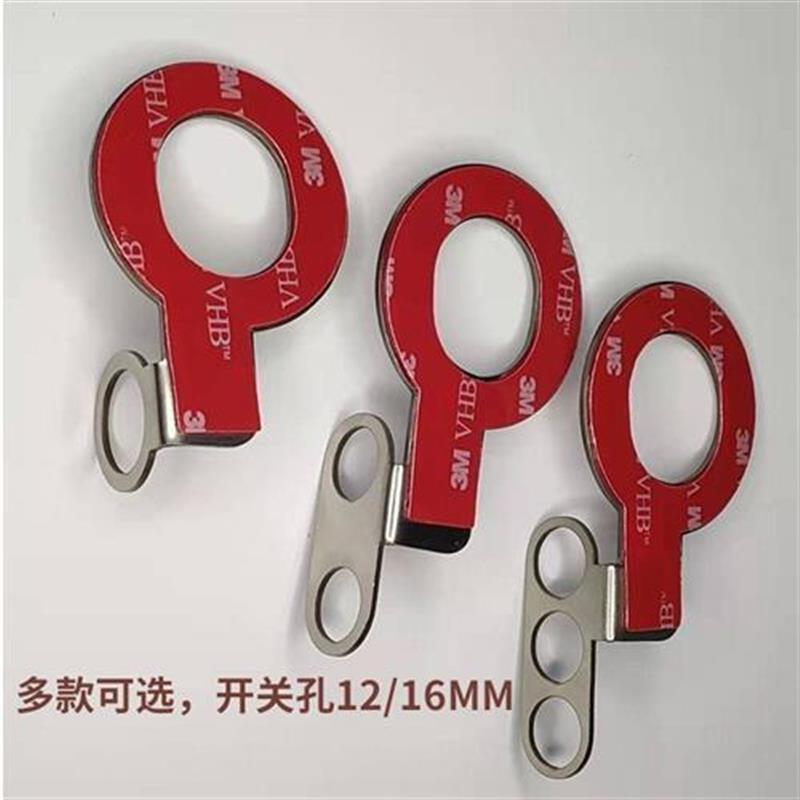电动摩托车踏板改装射灯大灯喇叭双闪按钮手把开关不锈钢支架配件
