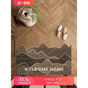 入户门皮革地垫大门口防滑玄关家用脚垫门垫进门地毯可擦免洗pvc