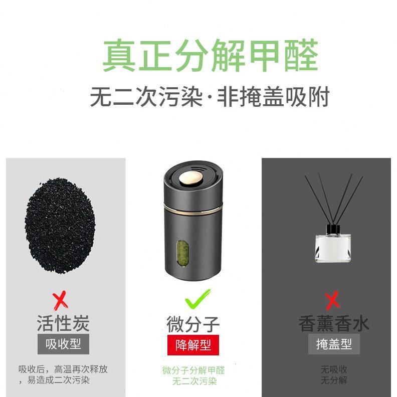 新车除甲醛空气净化器车内快速除异味倍思车载香薰补充液图拉斯用