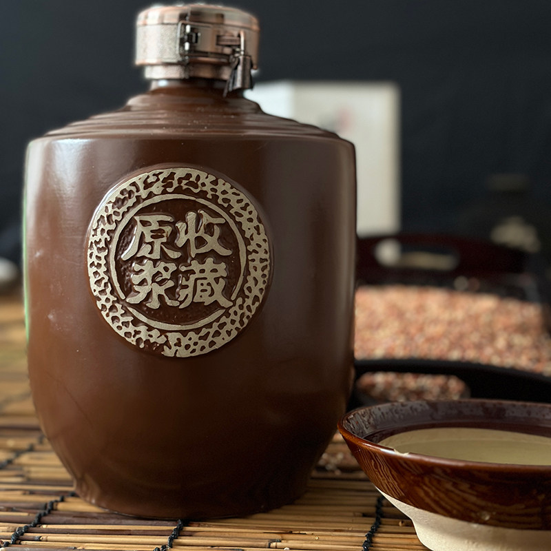 汉安四川宜宾52度清香型白酒2.5L纯粮食酒窖藏封坛原浆酒年份老酒