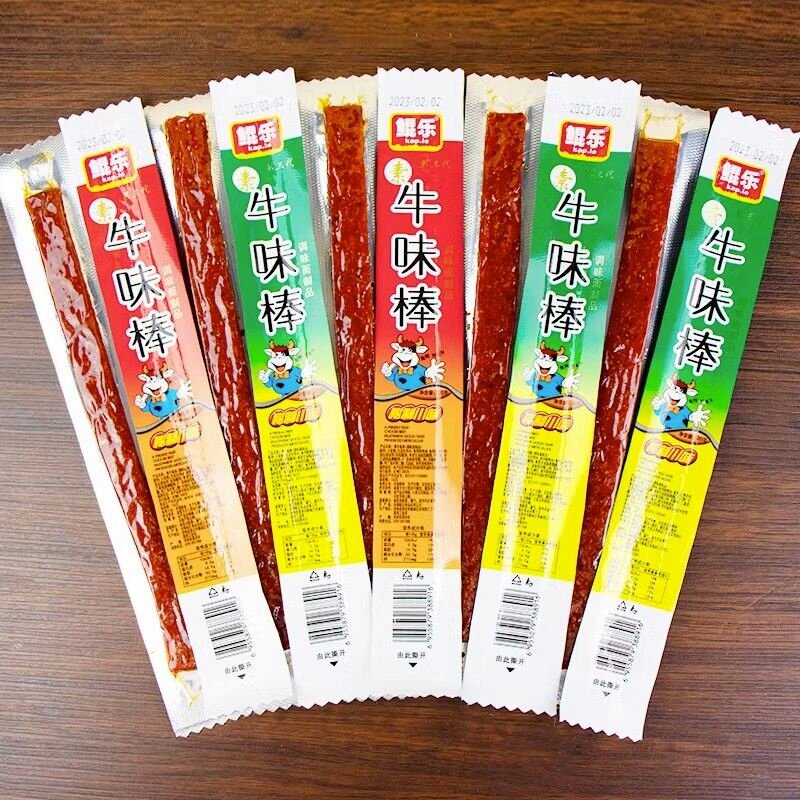 素牛味棒香辣8090后怀旧零食解馋劲道有嚼劲网红零食辣条批发鲲乐