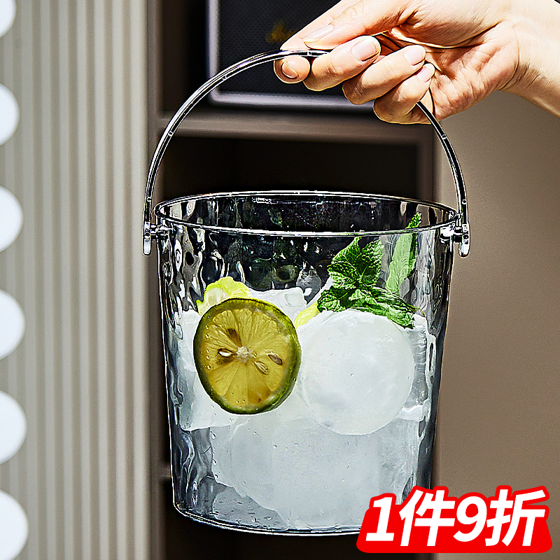 轻奢现代简约野餐冰桶手提水果盘