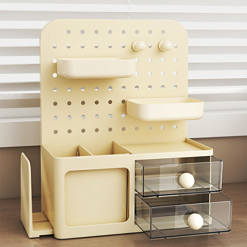 自带笔筒书立办公桌置物架