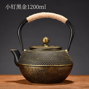包邮 小丁壶铸铁茶具围炉煮茶铁艺茶壶G家用老铁壶铸铁茶壶功夫茶