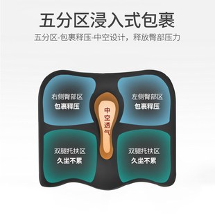 凉垫学生p透气冰凉办公室久坐椅子蜂窝凝胶屁股垫屁 夏天坐垫夏季