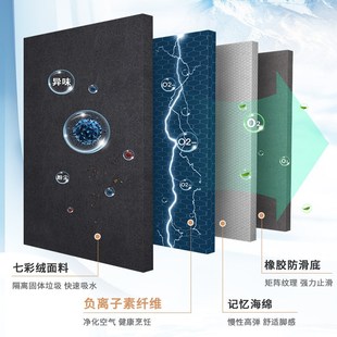 厨房地垫脚垫子负离子免s洗可擦吸水吸油防滑耐脏防水防油厨房地