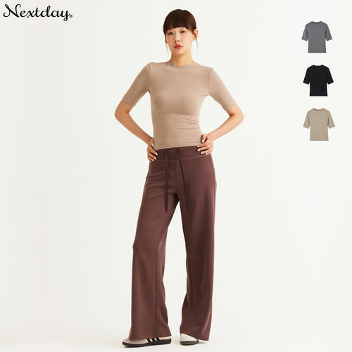 nextday悦芙绒休闲运动中袖T恤