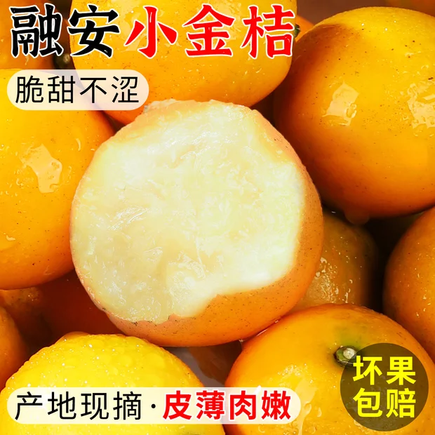 广西脆皮金桔新鲜水果当季纯甜蜜小金柑桔子金橘融安特产整箱包邮,水产肉类/新鲜蔬果/熟食,桔子,淘宝优惠券,粉丝福利购,淘宝优惠卷