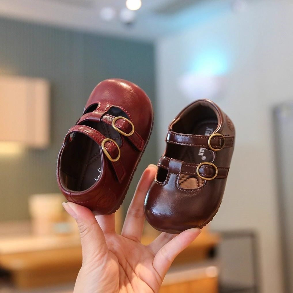 女宝宝鞋子公主鞋秋季女童学步鞋软底婴儿鞋儿童复古豆豆鞋小皮鞋,童鞋/婴儿鞋/亲子鞋,学步鞋,淘宝优惠券,粉丝福利购,淘宝优惠卷