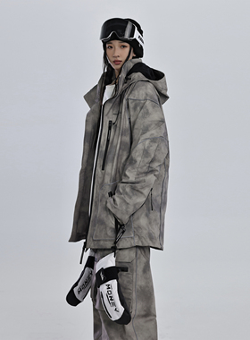 KEEPMONEY【慕斯棕色】高颜值单板滑雪服男女加绒保暖防水