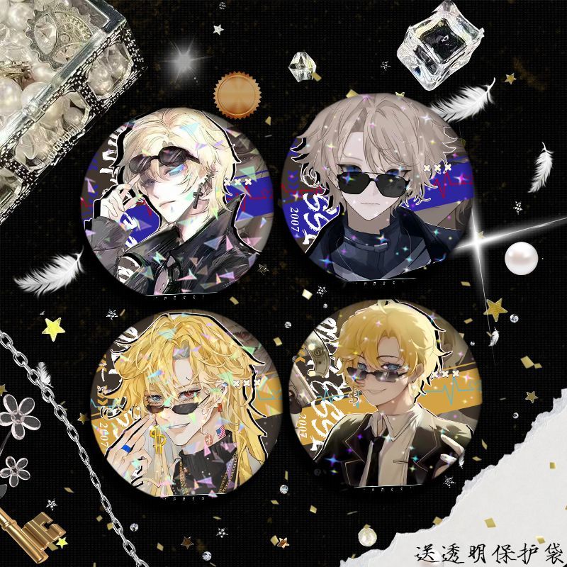 们国拟吧唧美利坚一份礼物朋友谷子精致记念送镭射周边小