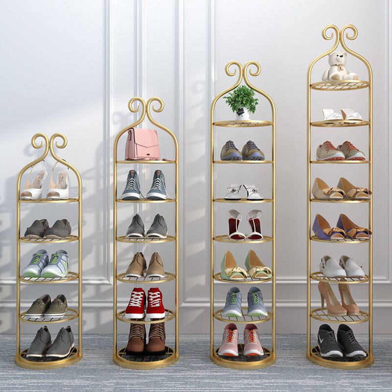 欧式铁艺鞋架经济型家用多层收纳鞋柜客厅宿舍防尘门外简易鞋架
