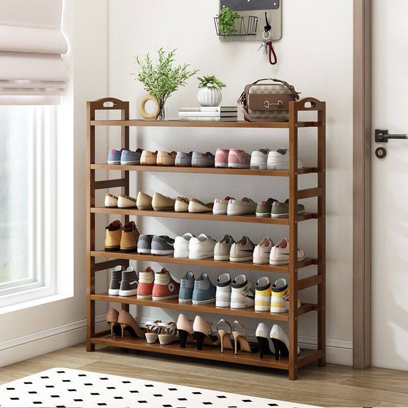 楠竹鞋架子简易多层鞋柜防尘家用门口经济型收纳宿舍放走廊置物架