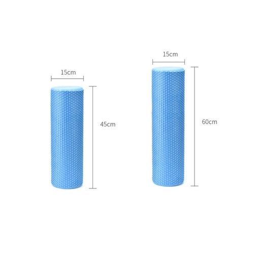 实心EVA瑜伽柱 浮点网格款泡沫轴 肌肉放松滚轴健身瑜伽棒按摩棒